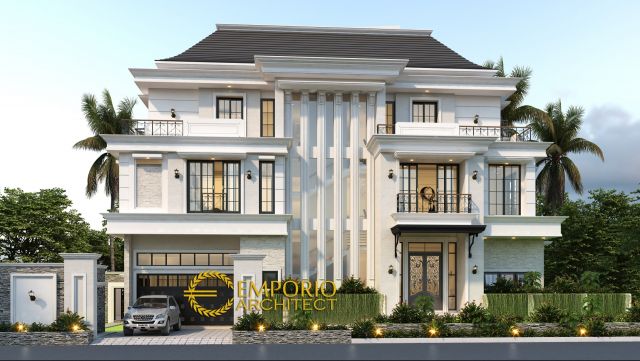 Desain Rumah Classic 3 Lantai Bapak Liu di Jakarta Barat