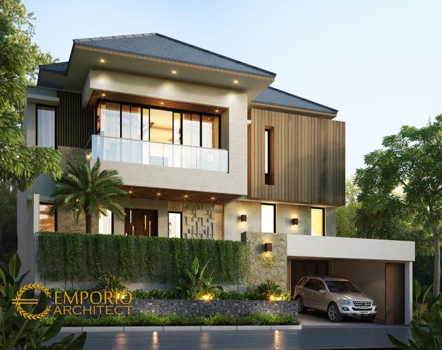 Desain Rumah Modern 2 Lantai Bapak Willy di Jakarta Barat