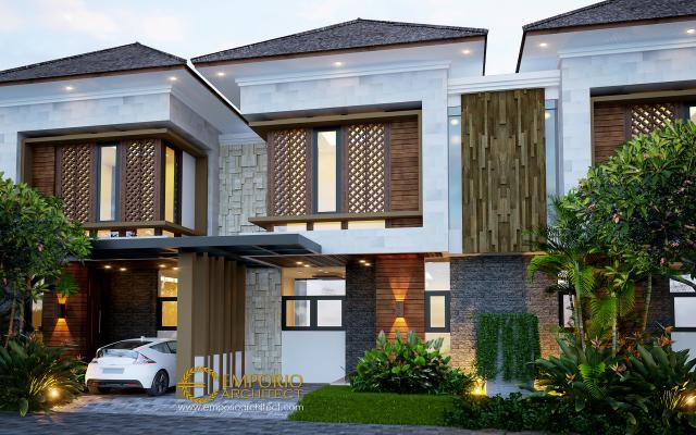 Desain Exterior Perumahan Modern 2 Lantai Arya Green Simatupang di Jakarta