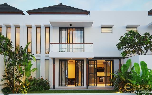 Desain Exterior 2 Perumahan Modern 2 Lantai Arya Green Simatupang Type B di Jakarta