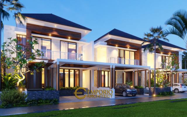 Desain Exterior 1 Rumah Modern 2 Lantai Bapak Rivan di Jakarta