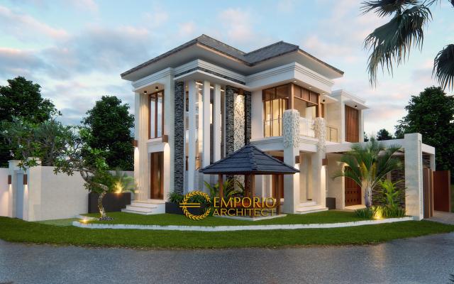 Desain Rumah Hook Villa Bali 2 Lantai Bapak Adit Brata II di  Jakarta