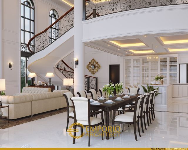 #ceilingdesign - Mr. CLV Classic House 3 Floors Design - Jakarta Selatan - Code 6891