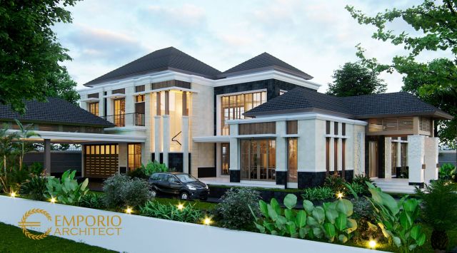 Desain Rumah Villa Bali 2 Lantai Bapak Chandra di Jakarta