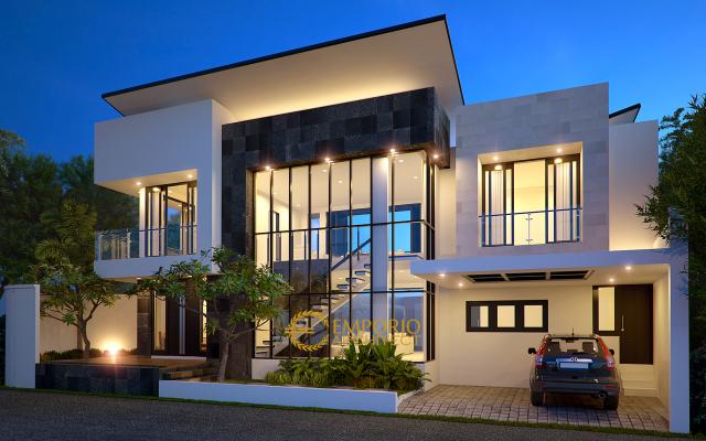 Desain Rumah Modern 2 Lantai Bapak Doni Teguh di  Bintaro