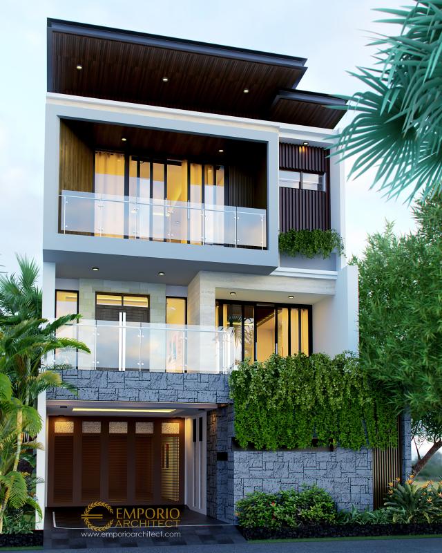 Gambar 1 Desain Rumah Modern 3 Lantai Bapak Hardy di  Jakarta