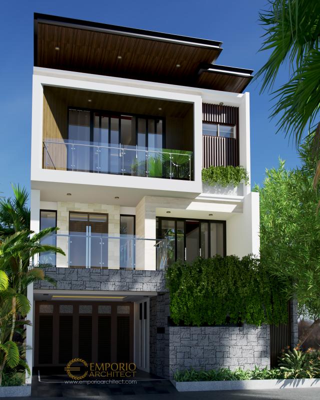 Gambar 3 Desain Rumah Modern 3 Lantai Bapak Hardy di  Jakarta