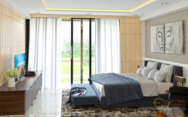 Desain Kamar Tidur Rumah Modern 3 Lantai Bapak Hardy di Jakarta