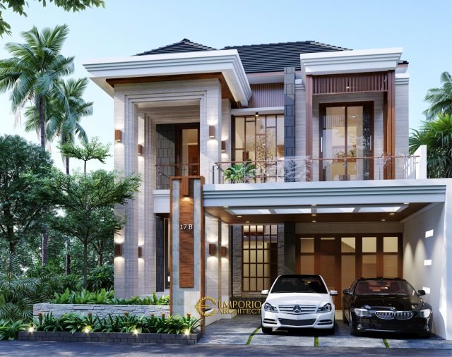 Gambar 1 Desain Rumah Modern 2 Lantai Bapak Henry di  Jakarta