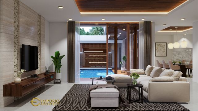 Gambar 2 Desain Rumah Modern 2 Lantai Bapak Henry di  Jakarta