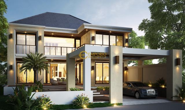 Desain Rumah Modern 2 Lantai Bapak Ismail di Jakarta