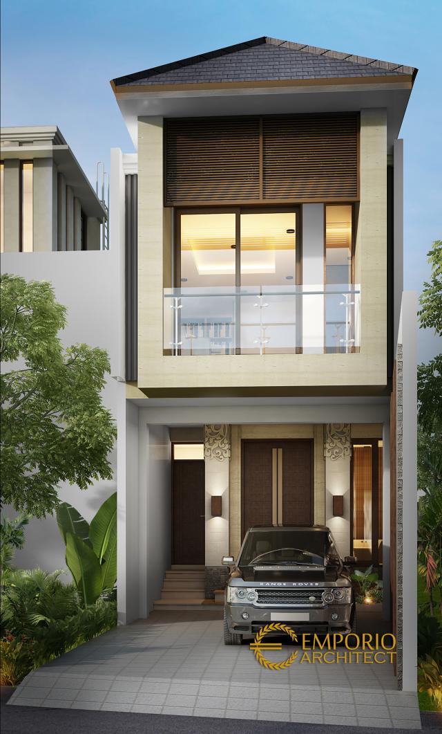 Gambar 1 Desain Rumah Modern 2 Lantai Bapak Jumadi di  Jakarta