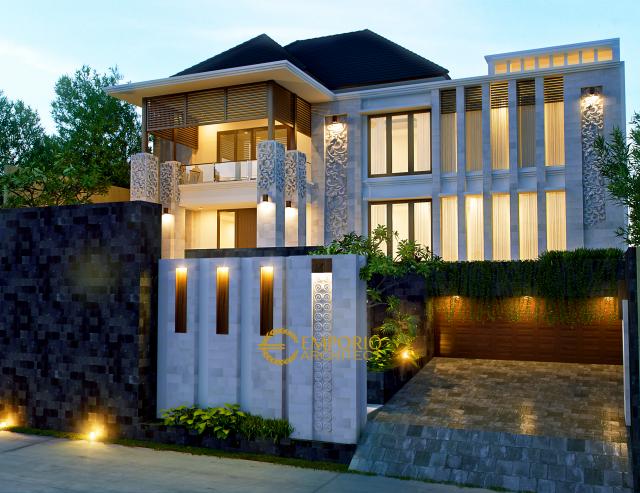 Desain Rumah Villa Bali 2 Lantai Bapak Martinus di Jakarta