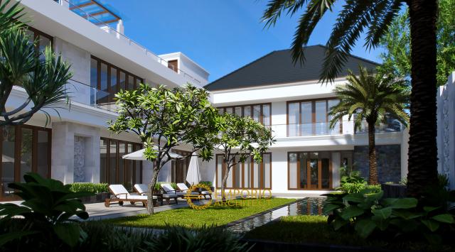 Desain Rumah Villa Bali 2 Lantai Bapak Martinus di Jakarta