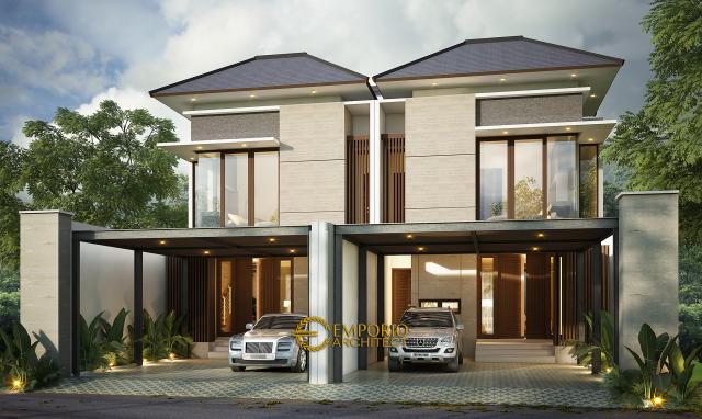 Desain Exterior Rumah Modern 2 Lantai Bapak Mirza di Jakarta