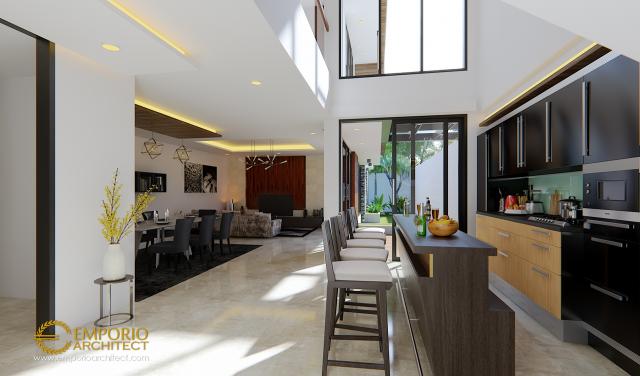 Desain Dapur Rumah Modern 3 Lantai Bapak Pramana di Jakarta