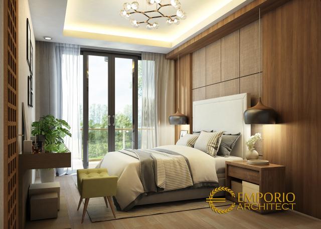 Desain Kamar Tidur Rumah Modern 2 Lantai Bapak Sadeko di Jakarta