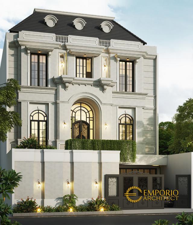 Gambar 1 Desain Rumah Mediteran 4 Lantai Bapak Salim di  Jakarta