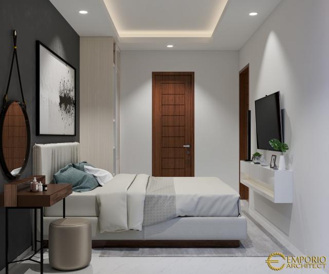 Desain Kamar Tidur Rumah Modern 2 Lantai Ibu Ayu di Jakarta