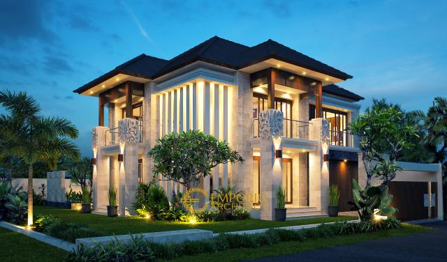 Image 1 Mrs. Dede Villa Bali House 2 Floors Design - Jawa Barat