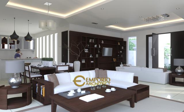 Desain Interior Rumah Villa Bali 2 Lantai Ibu Fara Duister di Jakarta