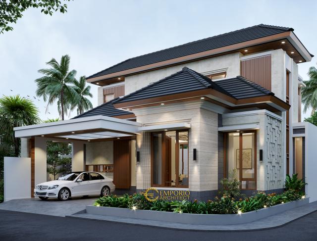 Gambar 1 Desain Rumah Hook Modern 2 Lantai Ibu Frieza di  Jakarta