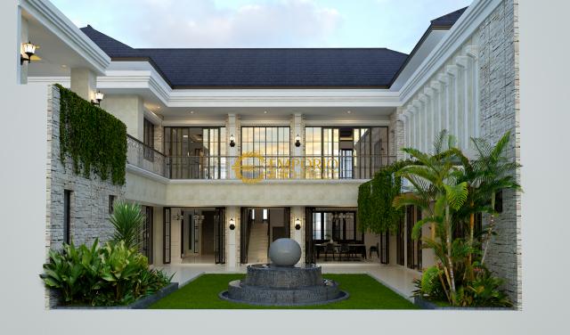 Desain Rumah Classic 2 Lantai Ibu Miranda di Jakarta