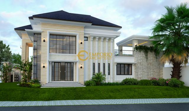 Desain Rumah Classic 2 Lantai Ibu Miranda di Jakarta