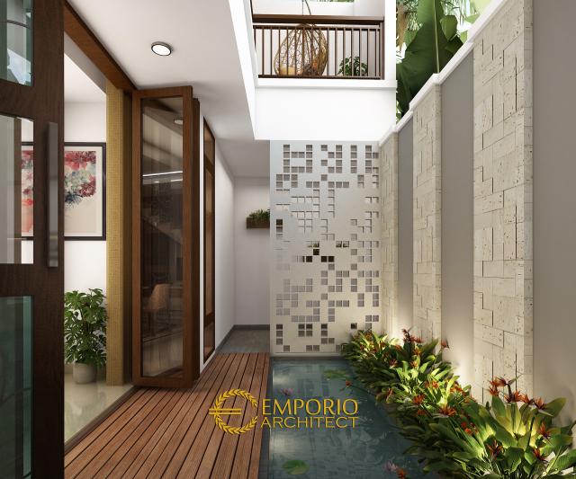 Desain Tampak Belakang Rumah Modern 2 Lantai Ibu Poppy di Jakarta Selatan