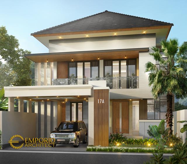 Desain Rumah Modern 2 Lantai Ibu Rida di Jakarta