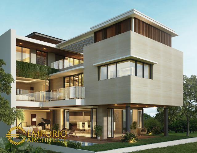 Gambar 3 Desain Rumah Modern 2 Lantai Ibu Shirlina di  Jakarta