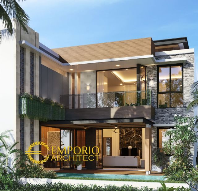 Desain Rumah Modern 3 Lantai Bapak BBG di Jakarta