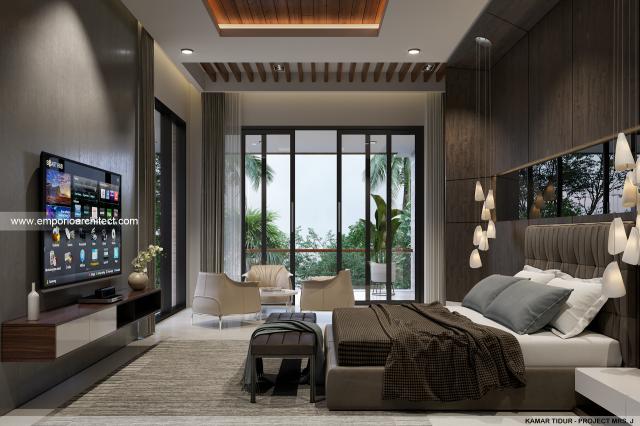 Desain Kamar Tidur Rumah Mrs. J di Jakarta