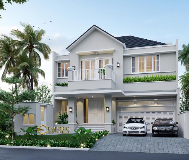 Desain Rumah Modern 2 Lantai Ibu Quisty di  Jakarta Selatan