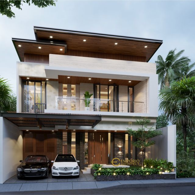 Desain Rumah Modern 2 Lantai Bapak Boyke di  Jakarta Timur