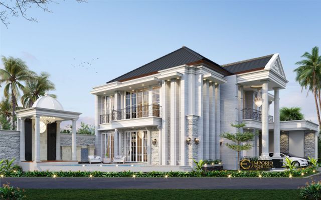 Desain Rumah Classic 2 Lantai Bapak Biladil di Jakarta Timur