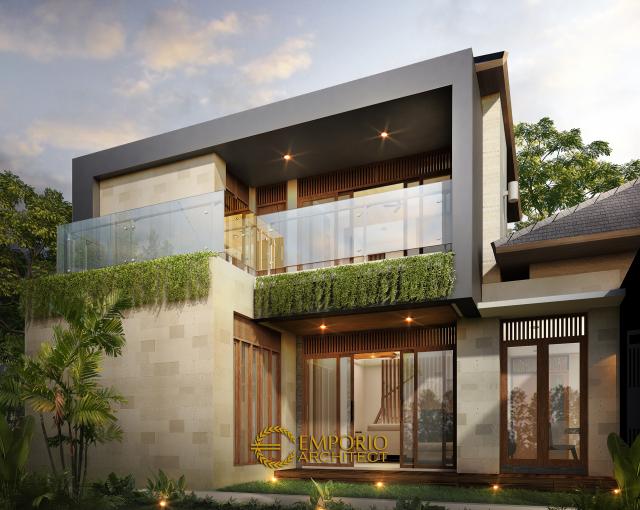 Desain Tampak Belakang Rumah Modern 2 Lantai Ibu Epi di Jakarta Timur