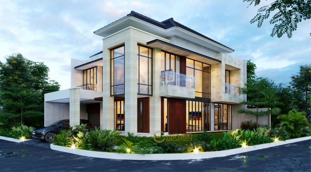 Desain Rumah Modern 2 Lantai Ibu Melly di Jakarta Timur