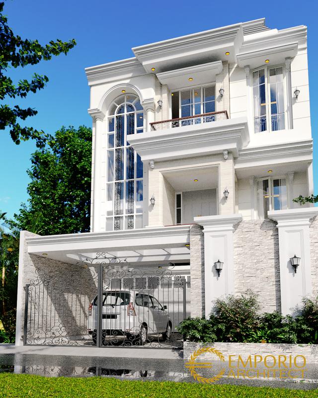 #frontviewexterior - Mrs. Carmel Classic House 3.5 Floors Design - Jakarta Utara - Code 9187