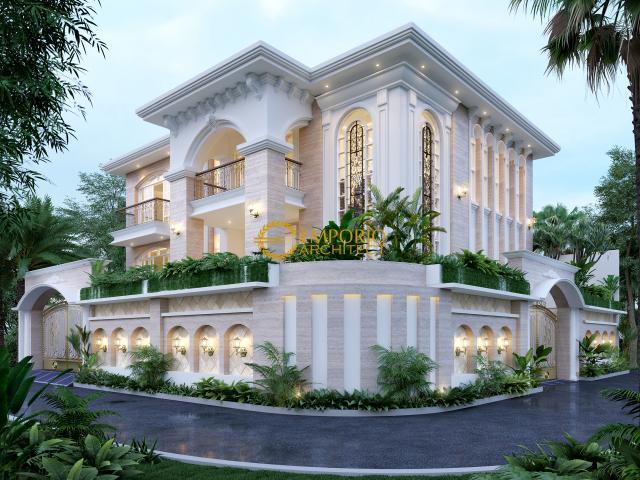 Desain Rumah Hook Mediteran 2 Lantai Bapak William di  Jakarta Utara