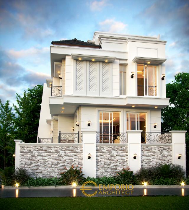 Gambar 3 Desain Rumah Classic 3.5 Lantai Ibu Fitri di  Jakarta Utara