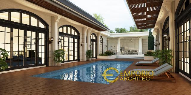 Gambar 3 Desain Rumah Mediteran 1 Lantai Bapak Agus di  Jambi