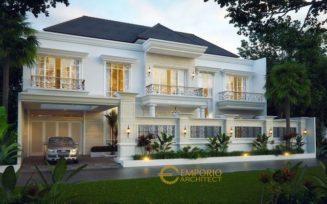 Desain Rumah Classic 2 Lantai Bapak Tony di Jambi