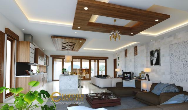 Desain Ruang Keluarga Rumah Villa Bali 1 Lantai Bapak Made di Jimbaran, Badung, Bali