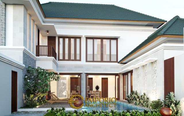 Gambar 3 Desain Rumah Hook Villa Bali 2 Lantai Bapak Suharyoso di  Kalimantan