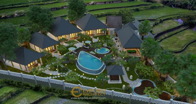 Video Desain Bungalow Villa Bali 1 Lantai Ibu Lis di  Karangasem, Bali