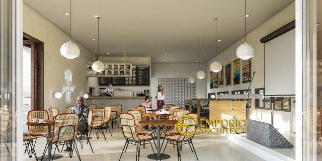 Desain Interior 2 Restoran Modern 1 Lantai Bapak Ahmad di Karawang, Jawa Barat