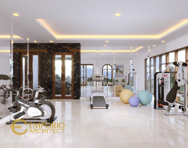 Desain Ruang Gym Rumah Villa Bali 3 Lantai Mr. N di Kathmandu, Nepal