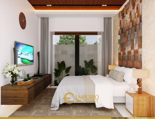 Desain Kamar Tidur Tamu Rumah Modern 2 Lantai Bapak Hendra di Kediri, Jawa Timur