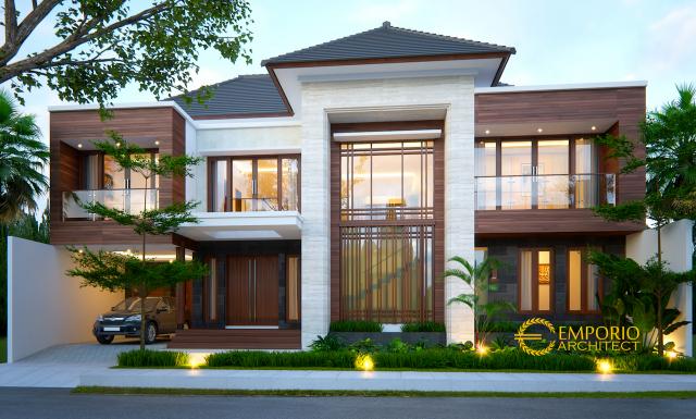 Desain Rumah Modern 2 Lantai Ibu Lisa di  Kediri, Jawa Timur